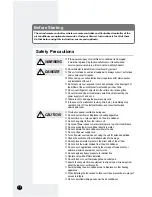 Предварительный просмотр 2 страницы Samsung HC175TGZA Owner'S Instructions Manual