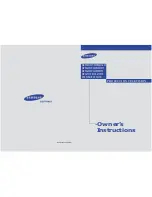 Preview for 1 page of Samsung HCM4216W Owner'S Instructions Manual