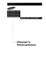 Samsung HCN4226W Owner'S Instructions Manual preview