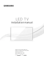 Samsung HE590H Series Installation Manual preview