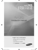 Preview for 1 page of Samsung HG26NA470 (Spanish) Instalación Manual