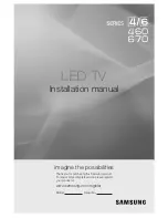 Samsung HG32AB670BJXXZ Installation Manual preview