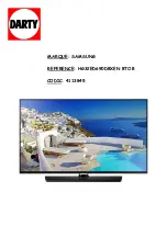 Samsung HG32ED690DBXEN Installation Manual preview