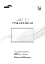 Preview for 2 page of Samsung HG32ED690DBXEN Installation Manual