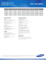 Preview for 3 page of Samsung HG32NA478PF Specifications