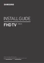 Preview for 1 page of Samsung HG32NJ690F Install Manual