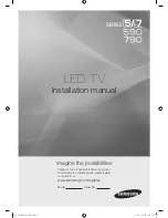 Preview for 1 page of Samsung HG40NA590 Installation Manual