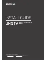 Предварительный просмотр 1 страницы Samsung HG43AJ670U Install Manual