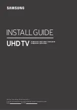 Предварительный просмотр 1 страницы Samsung HG43AJ690U Install Manual