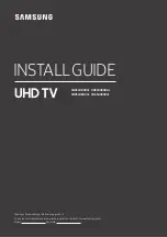 Preview for 1 page of Samsung HG43AU800AJ Install Manual