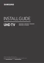 Предварительный просмотр 1 страницы Samsung HG43BU800EU Install Manual