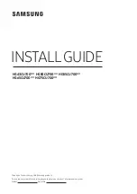Предварительный просмотр 1 страницы Samsung HG43CU700 Series Install Manual