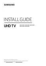 Preview for 1 page of Samsung HG43CU703N Install Manual