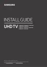 Preview for 1 page of Samsung HG43EJ690Y Install Manual