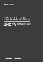 Samsung HG43RU750A Install Manual предпросмотр