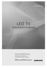 Preview for 1 page of Samsung HG49EE670DKXXU Installation Manual