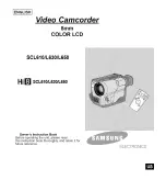 Samsung Hi 8 SCL610 Owner'S Instruction Book preview