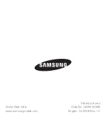 Samsung HKT600 Manual preview