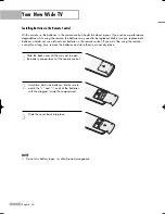 Preview for 16 page of Samsung HL-R4667W - 46" Rear Projection TV Owner'S Instructions Manual