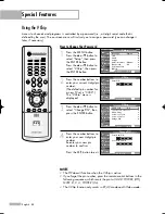 Preview for 88 page of Samsung HL-R4667W - 46" Rear Projection TV Owner'S Instructions Manual