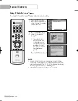 Preview for 108 page of Samsung HL-R4667W - 46" Rear Projection TV Owner'S Instructions Manual