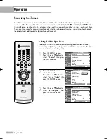 Preview for 32 page of Samsung HL-R5678W - 56" Rear Projection TV Owner'S Instructions Manual