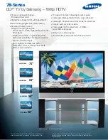 Samsung HL-R5678W - 56" Rear Projection TV Specifications preview