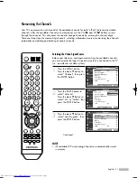 Предварительный просмотр 31 страницы Samsung HL-S5065W Owner'S Instructions Manual