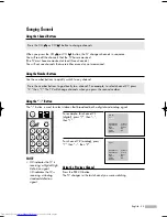 Предварительный просмотр 33 страницы Samsung HL-S5065W Owner'S Instructions Manual