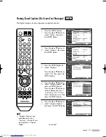 Предварительный просмотр 101 страницы Samsung HL-S5065W Owner'S Instructions Manual