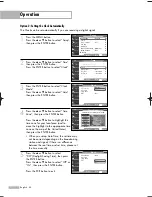 Предварительный просмотр 42 страницы Samsung HL-S5086W Owner'S Instructions Manual