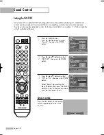 Preview for 72 page of Samsung HL-S5087W - 50" Rear Projection TV Owner'S Instructions Manual