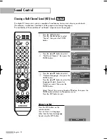 Preview for 74 page of Samsung HL-S5087W - 50" Rear Projection TV Owner'S Instructions Manual