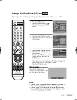 Preview for 75 page of Samsung HL-S5087W - 50" Rear Projection TV Owner'S Instructions Manual