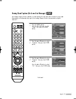 Preview for 95 page of Samsung HL-S5087W - 50" Rear Projection TV Owner'S Instructions Manual