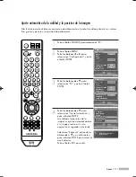 Предварительный просмотр 137 страницы Samsung HL-S5088W - 50" Rear Projection TV Manual De Instrucciones