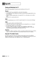 Preview for 158 page of Samsung HL-S5088W - 50" Rear Projection TV Owner'S Instructions Manual