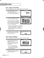 Предварительный просмотр 28 страницы Samsung HL-S5686W Owner'S Instructions Manual