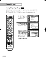 Предварительный просмотр 56 страницы Samsung HL-S5686W Owner'S Instructions Manual