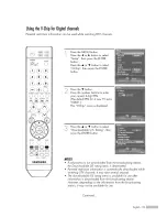 Предварительный просмотр 93 страницы Samsung HL-S5687W Owner'S Instructions Manual