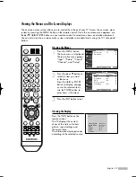 Предварительный просмотр 29 страницы Samsung HL-S6165W - 61" Rear Projection TV Owner'S Instructions Manual