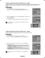 Preview for 36 page of Samsung HL-T6176S - 61" Rear Projection TV Owner'S Instructions Manual