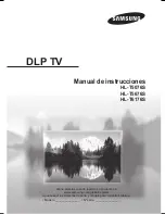 Preview for 84 page of Samsung HL-T6176S - 61" Rear Projection TV Owner'S Instructions Manual