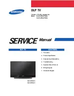 Samsung HL61A750A1F Service Manual preview