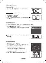 Preview for 20 page of Samsung HL72A650 - 72" Rear Projection TV User Manual