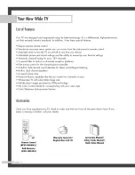 Предварительный просмотр 6 страницы Samsung HLP5085W - 50" Rear Projection TV Instruction Manual