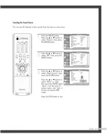 Предварительный просмотр 61 страницы Samsung HLP5085W - 50" Rear Projection TV Instruction Manual