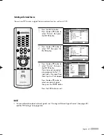 Предварительный просмотр 65 страницы Samsung HLR5668W - 56" Rear Projection TV Owner'S Instructions Manual