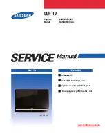 Предварительный просмотр 163 страницы Samsung HLS5087WX/XAA Service Manual