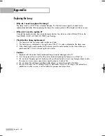 Preview for 128 page of Samsung HLS5686WX - 56" Rear Projection TV Owner'S Instructions Manual